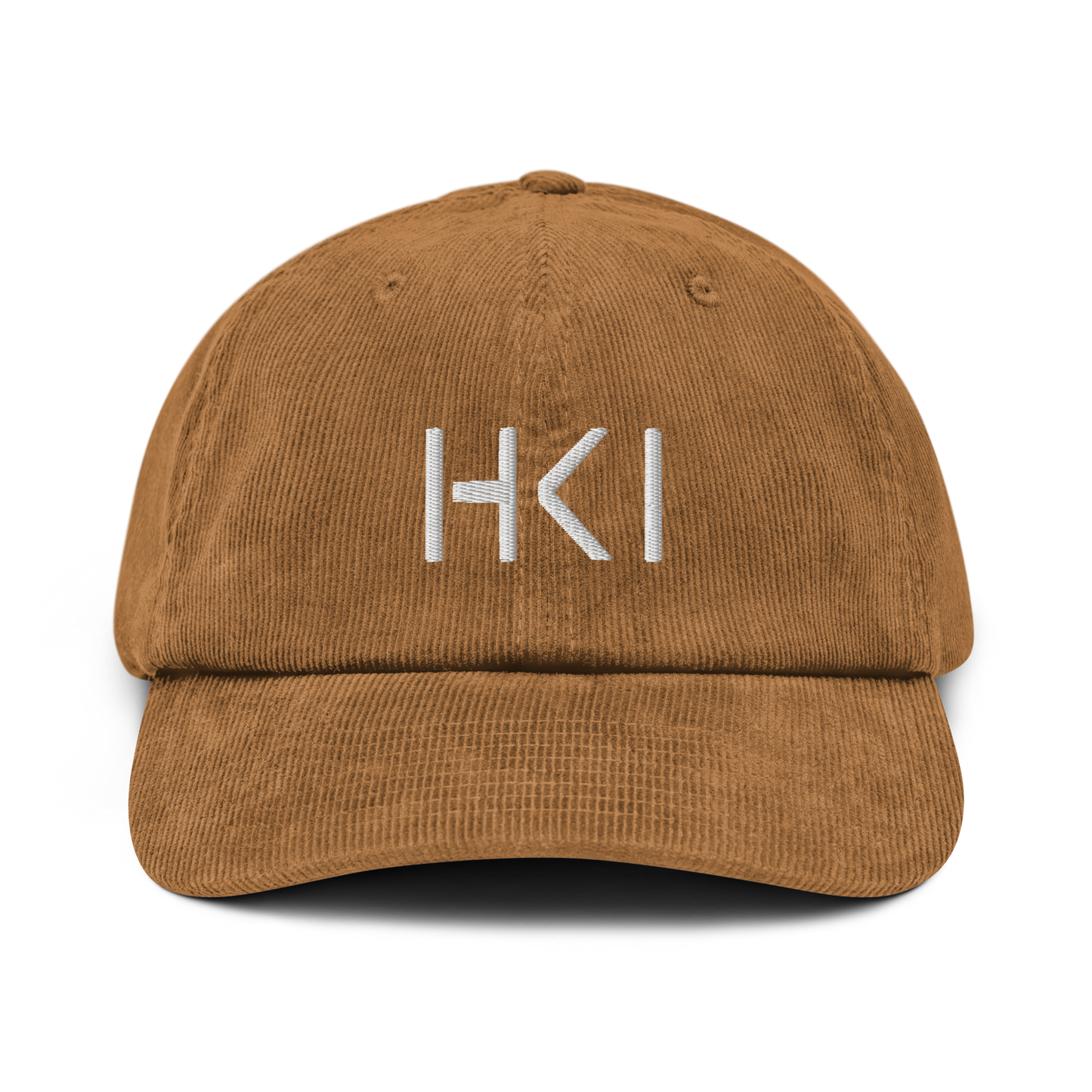 HKI Corduroy Cap (White Text)